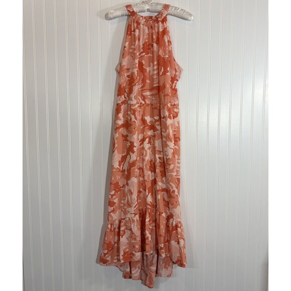 Nine West Dresses & Skirts - NINE WEST Womens Halter Floral Dress Size L Easter Spring Tiered Ruffle Resort